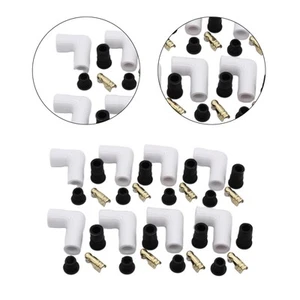 Generic Ceramic Spark Plug Boot Kit Ceramic Spark Plug Boots Pack of 8 White - Afbeelding 1 van 7