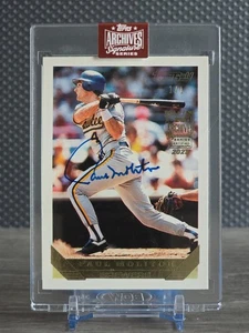 2023 Topps Archives PAUL MOLITOR Auto 1/1 Signature Series 1993 Gold 207 Brewers - Bild 1 von 2