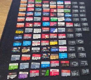 5x 64GB Micro SD Cards – Mixed Brands – Used Tested – Switch Camera GoPro - Picture 1 of 5