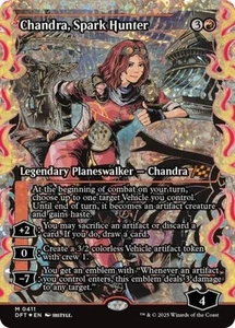 Japanese Chandra, Spark Hunter (Showcase) (Fracture Foil) -Foil Light Play MTG - Picture 1 of 1