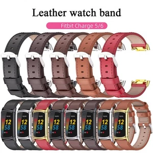 Bracelet en Cuir pour Fitbit Charge 6/5 Confortable et Durable avec Boucle Métal - Zdjęcie 1 z 21