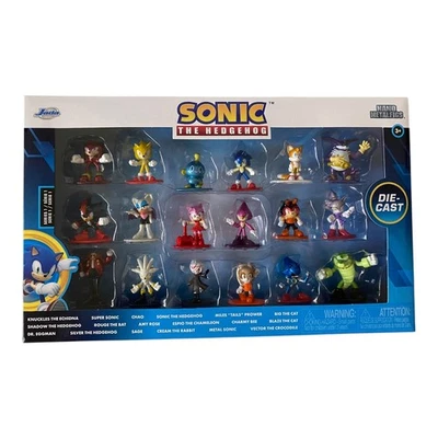 NIB Sonic The Hedgehog Die Cast Jada Series 1 Collectible 18 Piece Nano Metafigs - Image 1 of 4
