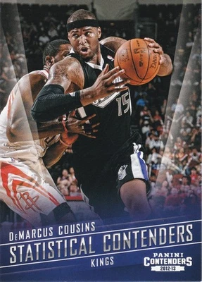 2012-13 Panini Contenders DeMARCUS COUSINS Statistical Contenders card #13 Kings - Image 1 of 2