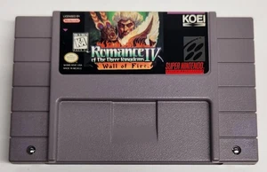 Romance of the Three Kingdoms IV: Wall of Fire (Super Nintendo SNES) Auténtico, - Imagen 1 de 8