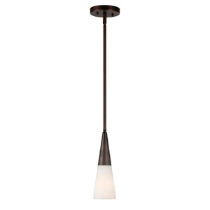 Forte Lighting 2179-01-32 Signature Mini Pendant Antique Bronze - Picture 1 of 3