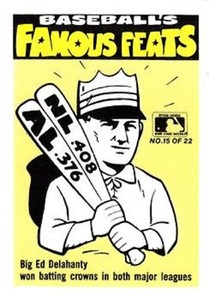 1986 Fleer Team Stickers #15A Angels Ed Delahanty Philadelphia Phillies HOF