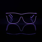 Halloween LED Glasses Neon Light Up Rave El Wire Sunglasses Costume Party Rave