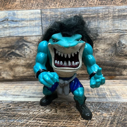 1995 Street Sharks Rox 6" Action Figure Rocker Shark Streetwise Vintage Mattel Cover