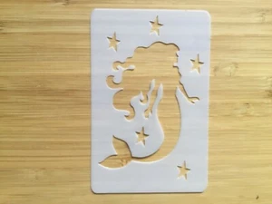 Plantilla de pintura facial henna brillo tatuaje reutilizable lavable SIRENA - Imagen 1 de 2