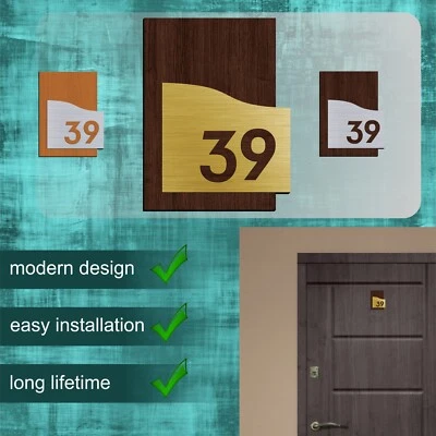 Apartment door Numbers Label - Image 1 of 2