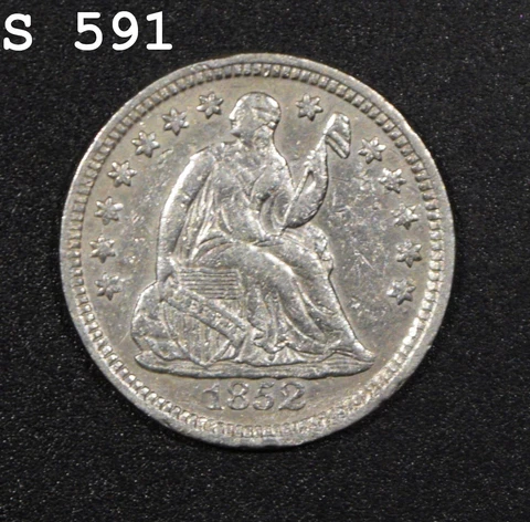 1852 Liberty Seated Half Dime "XF" *Free SH After 1st Item* Cover