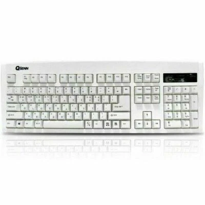 QSENN SEM-DT35 Gaming Keyboard EN/KR Layout USB (White) - Image 1 of 4