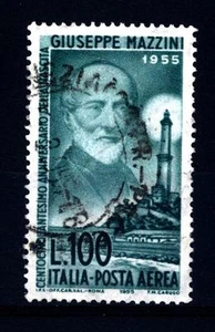 ITALIA REP. - PA - 1955 - 150° anniversario della nascita di Giuseppe Mazzini - - Picture 1 of 1