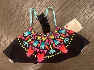 SO Swimwear Girls Bikini Top Size Size 10 NWT - Picture 1 of 3