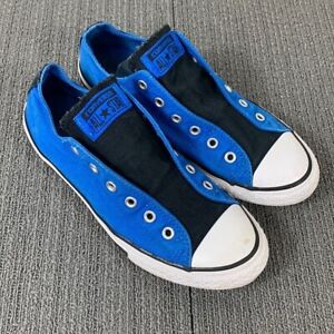 Converse CTAS Simple Slip-On Sneaker Junior Size 5 Blue Black Canvas 656089F