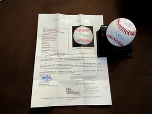 MARK MCGWIRE 583 HRS JOSE CANSECO 462 HRS OAKLAND A'S SIGNED AUTO BASEBALL JSA - Picture 1 of 4
