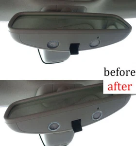 Aluminum Silver Interior Rearview Mirror Cover Trim For Mercedes-Benz GLC 16-21 - Imagen 1 de 7