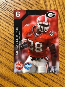 Kregg Lumpkin 2004 Team issue Kroger Football card - UGA GEORGIA BULL DOGS