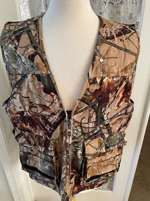 Outfitters Ridge Sz L Hunting Vest Fusion 3.0 Camo Mesh Pockets Outdoor Woods - Image 1 of 4