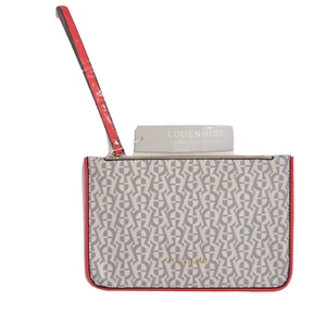 Louenhide Wristlet Clutch Zip Close + Zip Pocket Coral Grey SHILOH NEW+TAGS - Picture 1 of 10