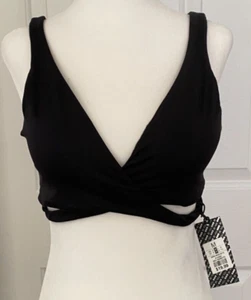 Sujetador deportivo acolchado Sommer Ray Be You Crossover para mujer negro M NUEVO - Imagen 1 de 8