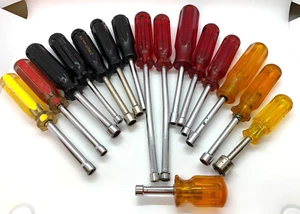๐บ๐ธ USA Tools SK PROTO Vaco Stanley Nut Driver Lot Set Metric SAE Long Stubby - Picture 1 of 8