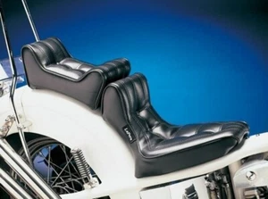 LePera Signature II 2 Piece Seat w/ Pillion Harley Rigid Hardtail Chopper Bobber - Picture 1 of 6