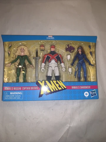 Marvel Legends Excalibur 3 pack Meggan Captain Britain Shadowcat X-Men MISB NIP Cover