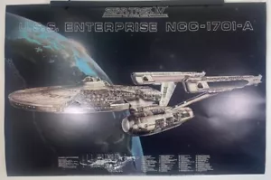 1986 Star Trek The Voyage Home Paramount Poster 3' x 2' TOP ZUSTAND NEUWERTIG - Bild 1 von 10