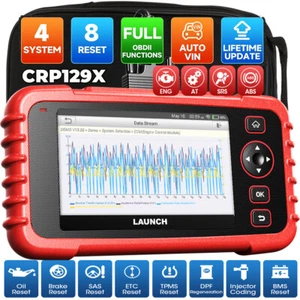 2025 Launch CRP129X Pro Auto OBD2 Diagnóstico Escáner ABS SRS SAS EPB TPMS - Imagen 1 de 12