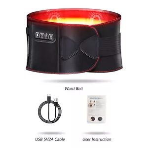 Waist Massage Belt Heating Belt Back Stomach Electric Back Warmer Heating Pad - Picture 1 of 8