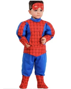 COSTUME CARNEVALE SPIDERMAN,CON MUSCOLI IMBOTTITI RAGNO ROYAL PEGASUS 13/18 MESI - Foto 1 di 2