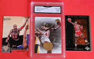 MICHAEL JORDAN 09 LEGACY GOLD GRADED GMA GEM MINT 10 CARD +UD LEGENDS+UPPER DECK - Picture 1 of 8