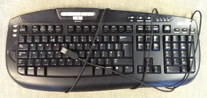 Microsoft Digital Media Keyboard 1.0A KC-0405 Schwarz USB QWERTZ - Bild 1 von 6