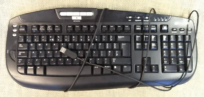 Microsoft Digital Media Keyboard 1.0A KC-0405 Black USB QWERTY - Image 1 of 4