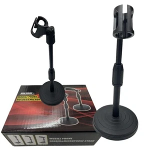 Lift Desktop Microphone Stand 8.27-12.6"Universal Adjustable Microphone Clamps - Picture 1 of 18