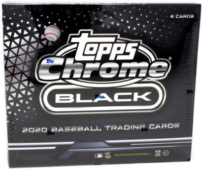2020 TOPPS CHROME BLACK BASEBALL HOBBY BOX BLOWOUT CARDS - Image 1 of 2