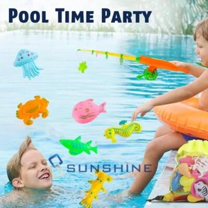 Magnetic Fishing Pole Fish Rod Bathing Toy for Kids Boys Girls Toddler Age 1 2 3 - Picture 1 of 16