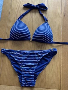 bikini, navy/white stripe - Picture 1 of 1