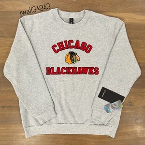 Chicago Blackhawks lululemon x NHL Men's Steady State Crew Crewneck Sweatshirt - Picture 1 of 10