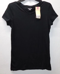 Girls XL 14/16 Cherokee Favorite V-Neck Tee, Black - Picture 1 of 2