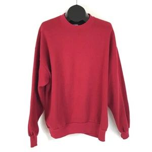 Vintage JERZEES NuBlend Crew Neck Sweatshirt Size 2X Red Pullover Activewear USA - Picture 1 of 10