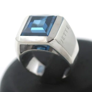 Jette Joop Ring 925 Silber Farbstein Blau Markenschmuck - Bild 1 von 7