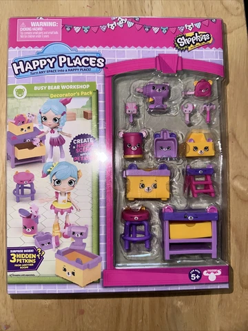 Shopkins Happy Places Decorator's Pack BUSY BEAR WORKSHOP NEW Cover