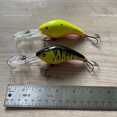 Lote de 2 señuelos Crankbaits de buceo profundo para hombre Foto 1 de 4