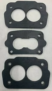 1959-60 Cadillac Rochester Tri-Power 1/4" de espesor conjunto de juntas de brida aislante - nuevo - Imagen 1 de 2