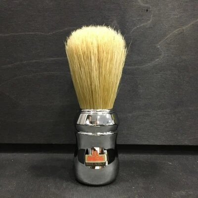 Omega 10048 Chrome Boar Bristle Shaving Brush- Made in Italy - Image 1 of 4