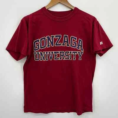 Russell Athletic T-Shirt Adult Size S Red Gonzaga Bulldogs NCAA Pullover Logo - Image 1 of 4