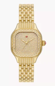Michele Meggie Gold Stainless Steel with Gold Dial Women's Watch MWW33B000006 - Picture 1 of 2
