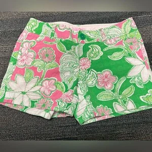 Lilly Pulitzer Callahan Knit Shorts Totally Blossom Sz 6 - Picture 1 of 3